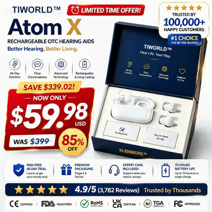 🔥 Today Only! 👂 Atom X Smart Hearing Aids — Hear Clearly, Feel Confident Again 💖🔊