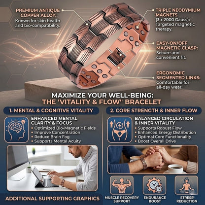 🔥LAST DAY 70% OFF🔥-Copper Magnetic Power — Boost Circulation, Banish Fatigue