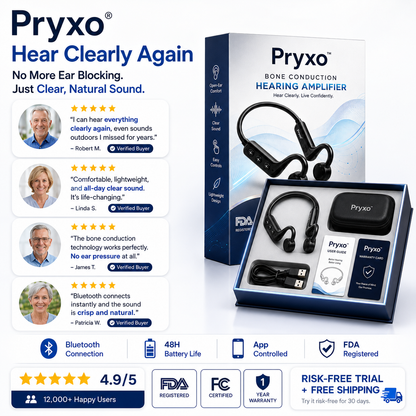 💖💥Limited-time offer! 🔥Pryxo™ Bone Conduction Hearing Aids — Hear the sounds you should hear! ✅Made in the USA